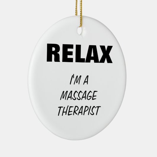 (De klantgerichte) Therapeut van de massage Keramisch Ornament (Rechts)