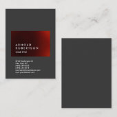 De klap past het Professionele Visitekaartje van d (Voorkant / Achterkant)