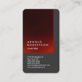 De klap past het Professionele Visitekaartje van d (Voorkant)