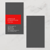 De klap past het Professionele Visitekaartje van d (Voorkant / Achterkant)