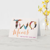 De klap twee is beter dan één Moederdag Kaart (Gele Bloem)