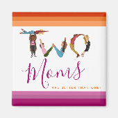 De klap twee is beter dan één Moederdag Magneet (Voorkant)