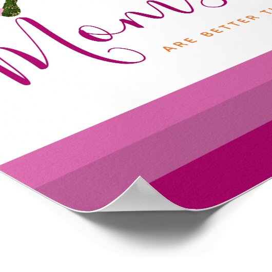 De klap twee is beter dan één Moederdag Poster (Hoek)