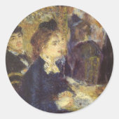 De klap van Pierre Renoir,  impressionisme Ronde Sticker (Voorkant)
