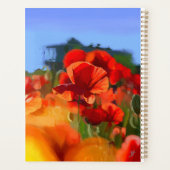 De klaproos huis - olieverfschilderij planner (Achterkant)