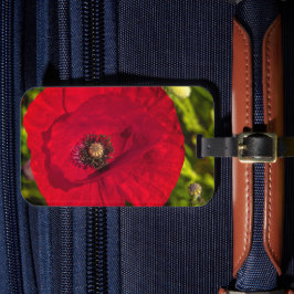 De klaproos serie #2 bagagelabel