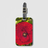 De klaproos serie #2 bagagelabel (Voorkant (verticaal))