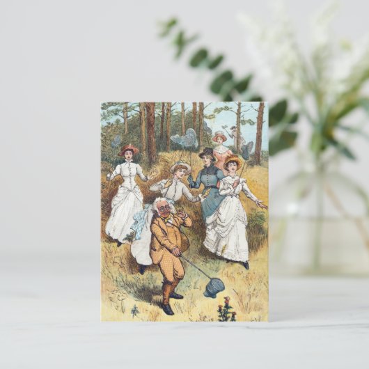 De klas van de professor briefkaart (Staand voorkant)