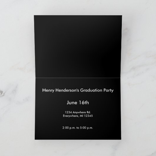 De Klasse afstuderen van Verandering in Huidig Jaa Bedankkaart (Binnen)