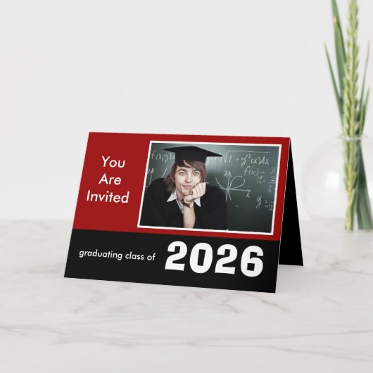 De Klasse afstuderen van Verandering in Huidig Jaa Bedankkaart (Voorkant)