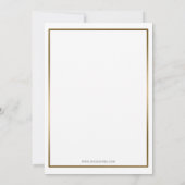 de klasse BedrijfsUitnodiging van de Partij Kaart (Achterkant)