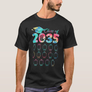 De klasse van 2035 groeit met me handdruk terug na t-shirt