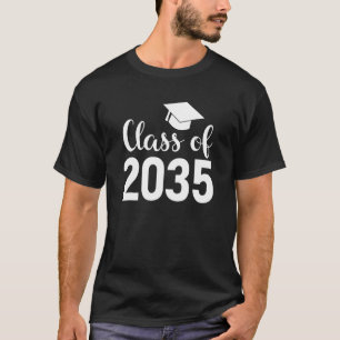 De klasse van 2035 groeit met me handdrukken gaat t-shirt