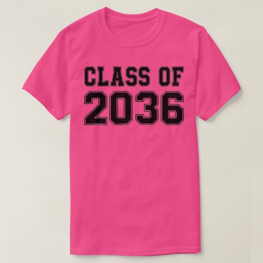 De klasse van 2036 groeit met me preschool mijn la t-shirt (Design voorkant)