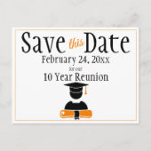 De klasse van de reünie bewaart de Datum Minimalis Briefkaart (Voorkant)