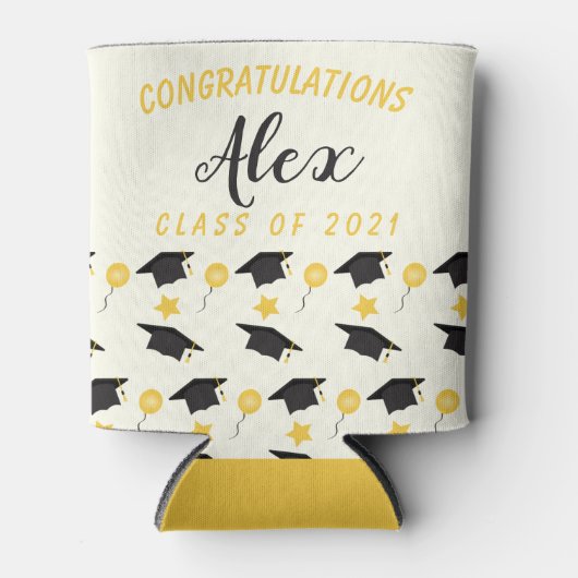 De klasse van felicitaties van Afstuderen naam aan Blikjeskoeler (Voorkant)