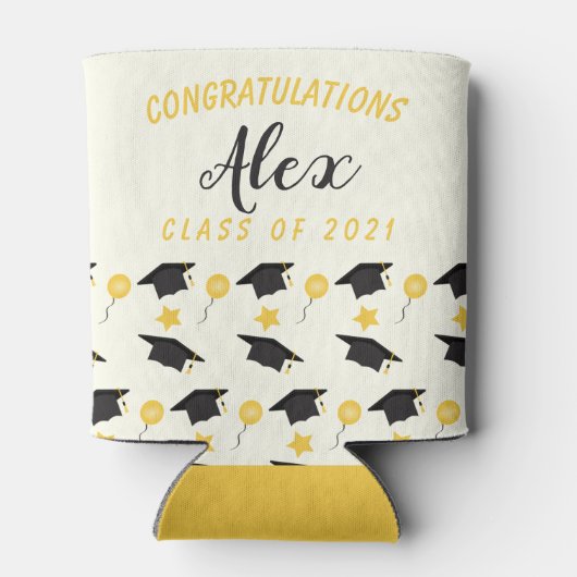 De klasse van felicitaties van Afstuderen naam aan Blikjeskoeler (Achterkant)