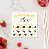 De klasse van felicitaties van Afstuderen naam aan Servet (Insitu)