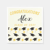 De klasse van felicitaties van Afstuderen naam aan Servet (Voorkant)