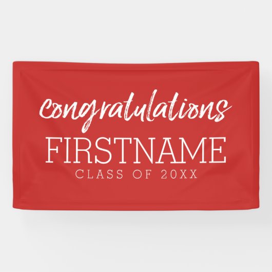 De Klasse van felicitaties van Jaar - kan Rood uit Spandoek (Horizontaal)