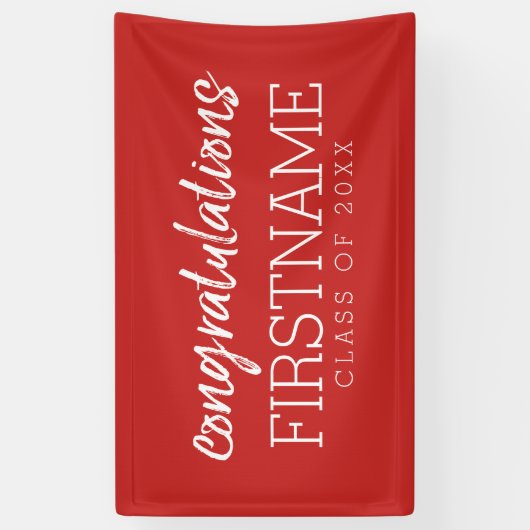 De Klasse van felicitaties van Jaar - kan Rood uit Spandoek (Verticaal)