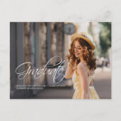 De Klasse van het Afstudeerder van de Foto van het Aankondigingskaart (Voorkant)