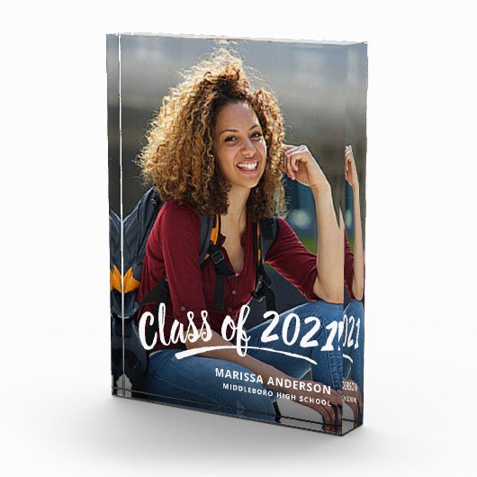 De Klasse van het afstudeerder van het Moderne Wit Fotoblokken (Rechts)