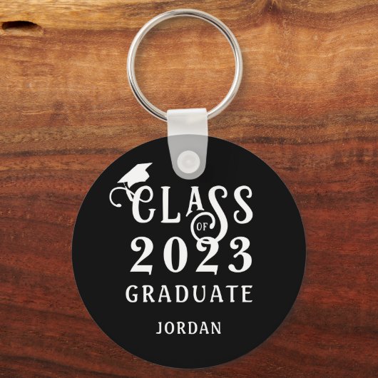 De Klasse van het afstuderen van Jaar Aangepaste K Sleutelhanger (Achterkant)