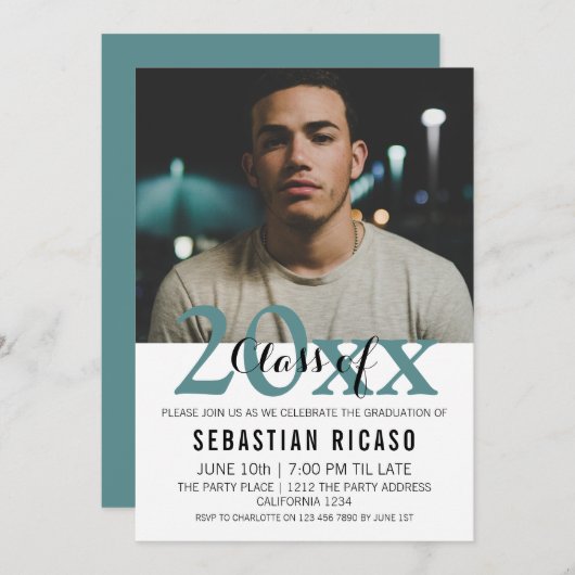 De Klasse van het afstuderen van Moderne Gepersona Kaart (Voorkant / Achterkant)