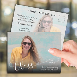 De Klasse van het manuscript van het Afstuderen va Briefkaart