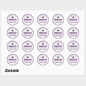De klasse van het Pet van het Afstudeerder van de Ronde Sticker (Vel)