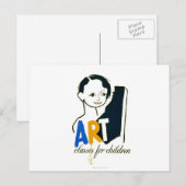 De Klassen van de kunst voor Kinderen - het Poster Briefkaart (Voorkant / Achterkant)