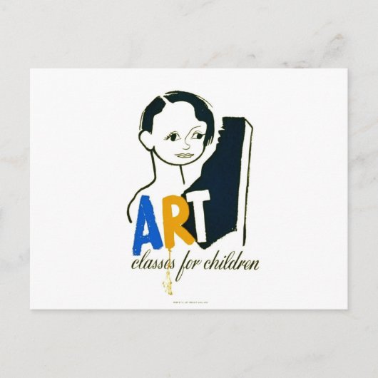 De Klassen van de kunst voor Kinderen - het Poster Briefkaart (Voorkant)