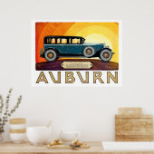 De klassieke Auburn Sedan Poster (Keuken)