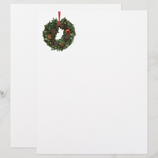 De klassieke Brief van Kerstmis van de kroon (Voorkant / Achterkant)