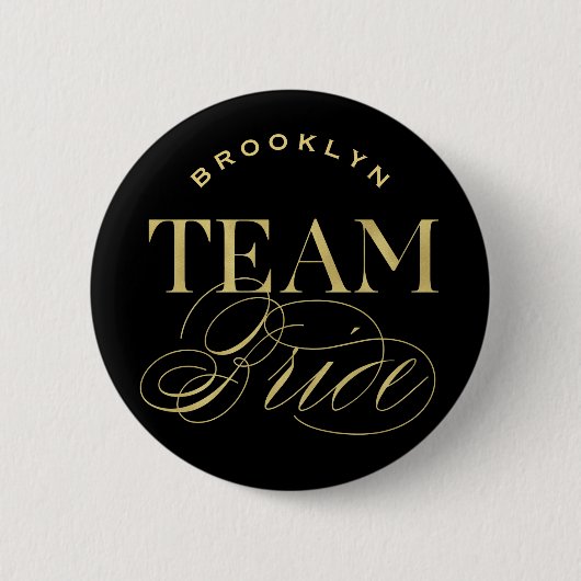 De Klassieke Button van de Naam van de Bridal van (Voorkant)