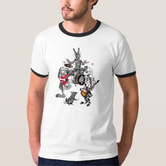 de klassieke " dolle " - partij ringer t-shirt (Voorkant)
