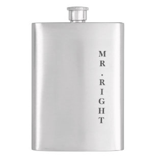 De Klassieke Flask van de heer Right Groom Heupfles