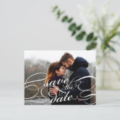 De klassieke Foto van de Bekleding van het Manuscr Aankondigingskaart (Staand voorkant)