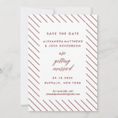 De klassieke Foto van het Manuscript sparen het Po Save The Date (Achterkant)