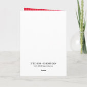 De klassieke foto van Kerstmis van de collage rode Feestdagen Kaart (Achterkant)