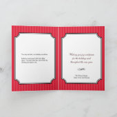 De klassieke foto van Kerstmis van de collage rode Feestdagen Kaart (Binnen)