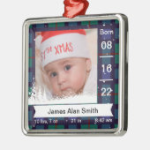 De Klassieke Gedekte Eerste Foto, de Naam, & de St Metalen Ornament (Links)