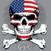 De klassieke Golf van Amerika Skull and Crossbones T-shirt