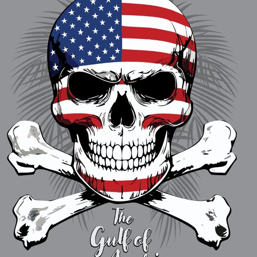 De klassieke Golf van Amerika Skull and Crossbones T-shirt