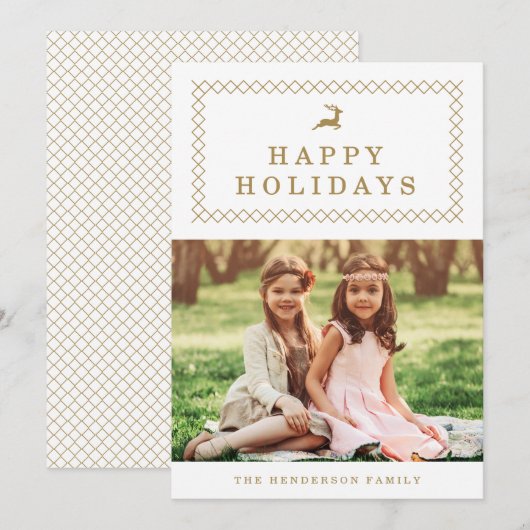 De klassieke Gouden Kaart van de Foto van de (Voorkant / Achterkant)