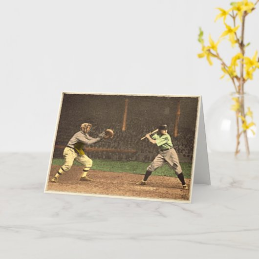 De klassieke Groeten van het Honkbal Kaart (Gele Bloem)