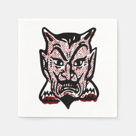 De klassieke Halloween duivel Servet
