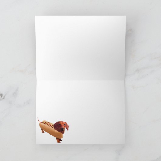 De klassieke hotdog bedankkaart (Binnen)