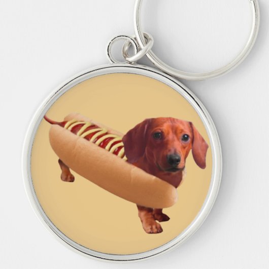 De klassieke hotdog sleutelhanger (Voorkant)